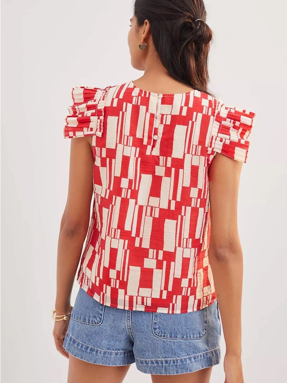 Anthropologie Corey Lynn Calter Ruffled Blouse Small - Picture 2 of 7